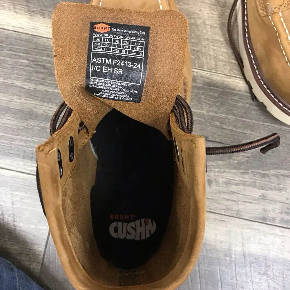BRUNT MARIN STEELE TOE WORK BOOTS